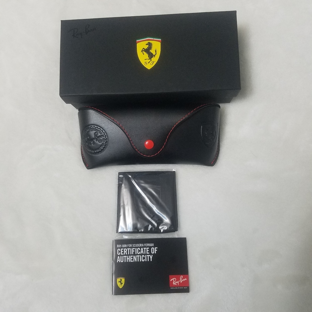 Ray-Ban Ferrari Sunglass and Eyewear Case with Cloth, Box, Certificate